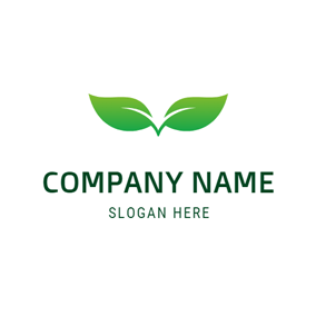 Elegant Green Leaf Logo - Free Nature Logo Designs | DesignEvo Logo Maker