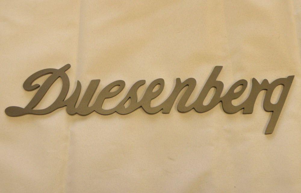 Duesenberg Logo - DUESENBERG LASER CUT STEEL SCRIPT LOGO | eBay