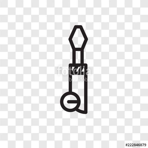 Screwdriver Logo - Screwdriver vector icon isolated on transparent background
