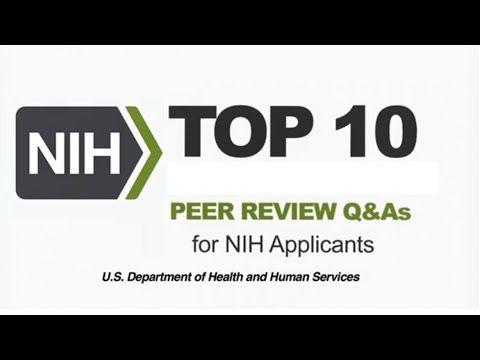 Q&As Logo - Top 10 NIH Peer Review Q&As - YouTube