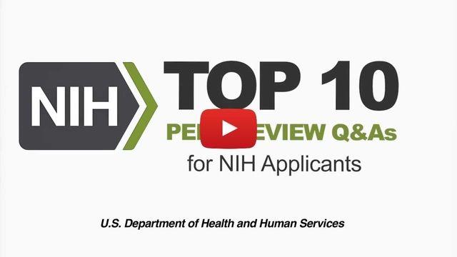 Q&As Logo - Frequently Asked Questions for Applicants | NIH Center for ...