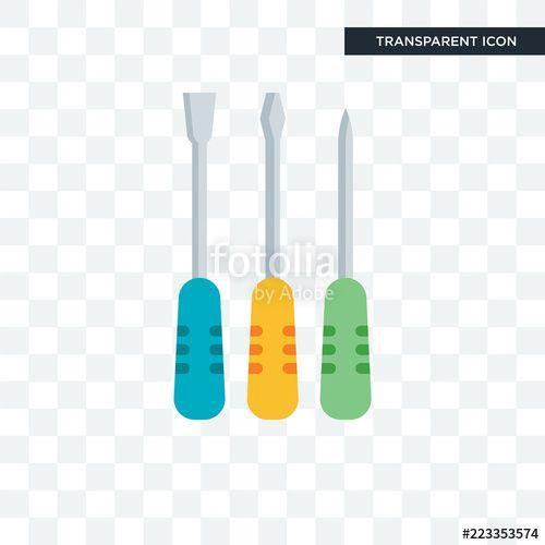 Screwdriver Logo - Screwdriver vector icon isolated on transparent background ...