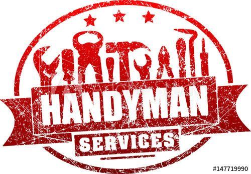 Screwdriver Logo - Handyman services red, vector grunge rubber stamp for your logo or ...