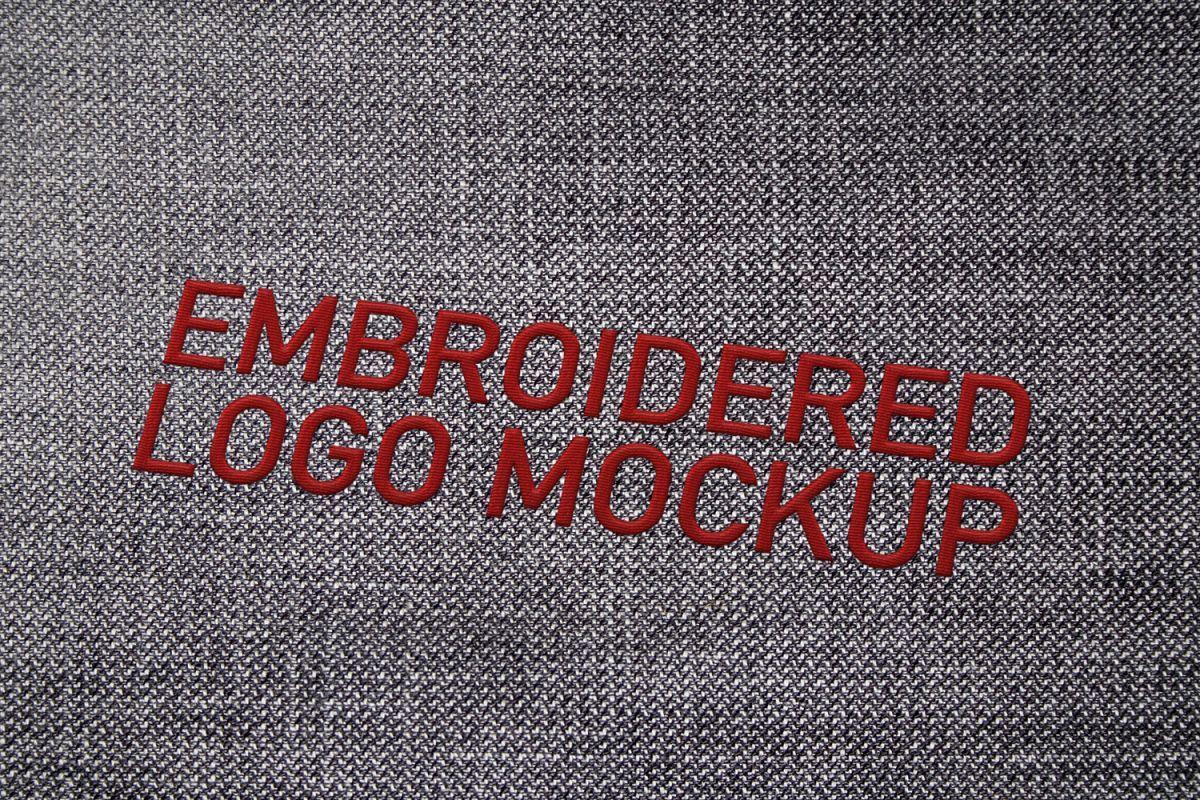 Embroidered Logo - Embroidered Logo Mockup