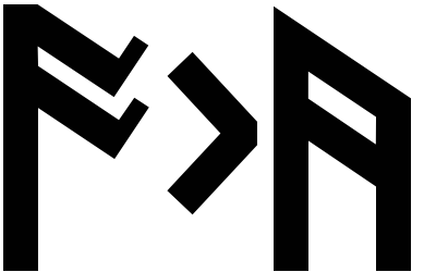 Dwarven Logo - Fonts: Dwarven Runes, Normal