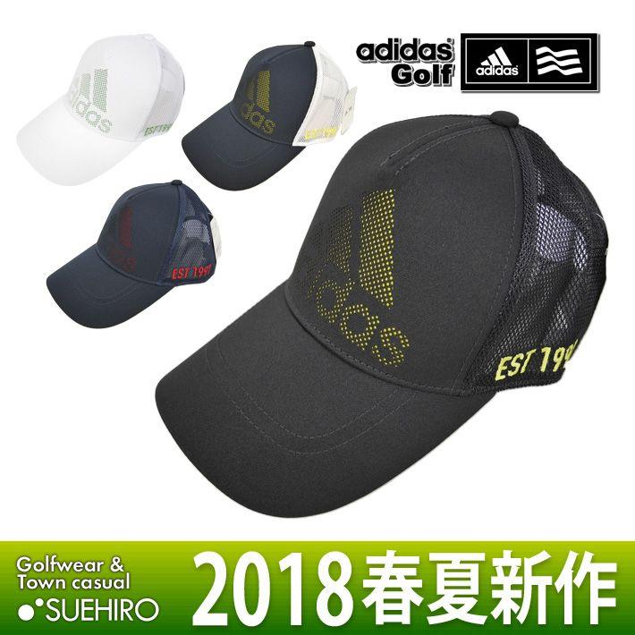 adidasGolf Logo - Suehiro: ▽Mesh cap [dot logo] Adidas adidas golf hat men | Rakuten ...