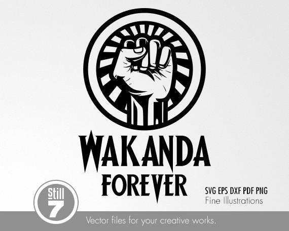 Wakanda Logo - Wakanda Forever Emblem svg eps dxf pdf png