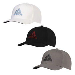 adidasGolf Logo - New Adidas Golf Heather Logo Fitted Cap PRE CURVED BRIM Hat