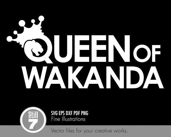 Wakanda Logo - Queen of Wakanda emblem svg eps dxf pdf png