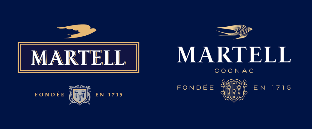 Martell Logo - Brand New: New Logo, Identity, and Packaging for Martell by Yorgo & Co.