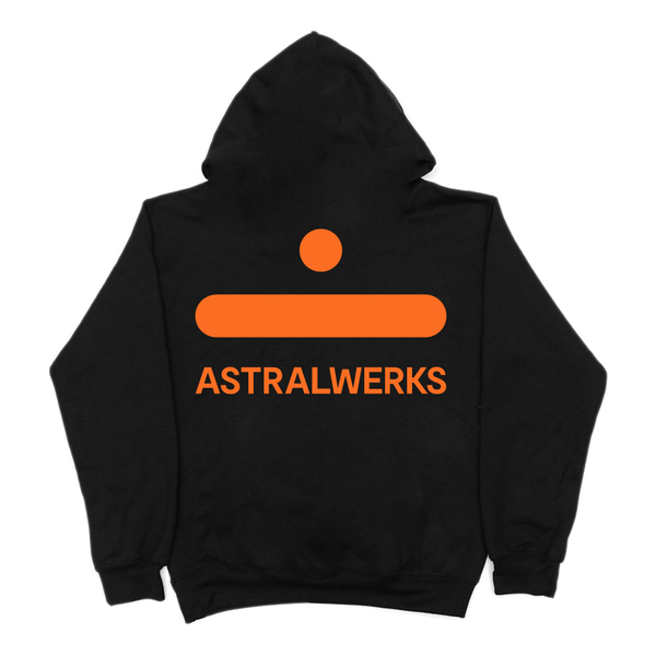 Astralwerks Logo - ASW HEAVY PRINT HOODIE