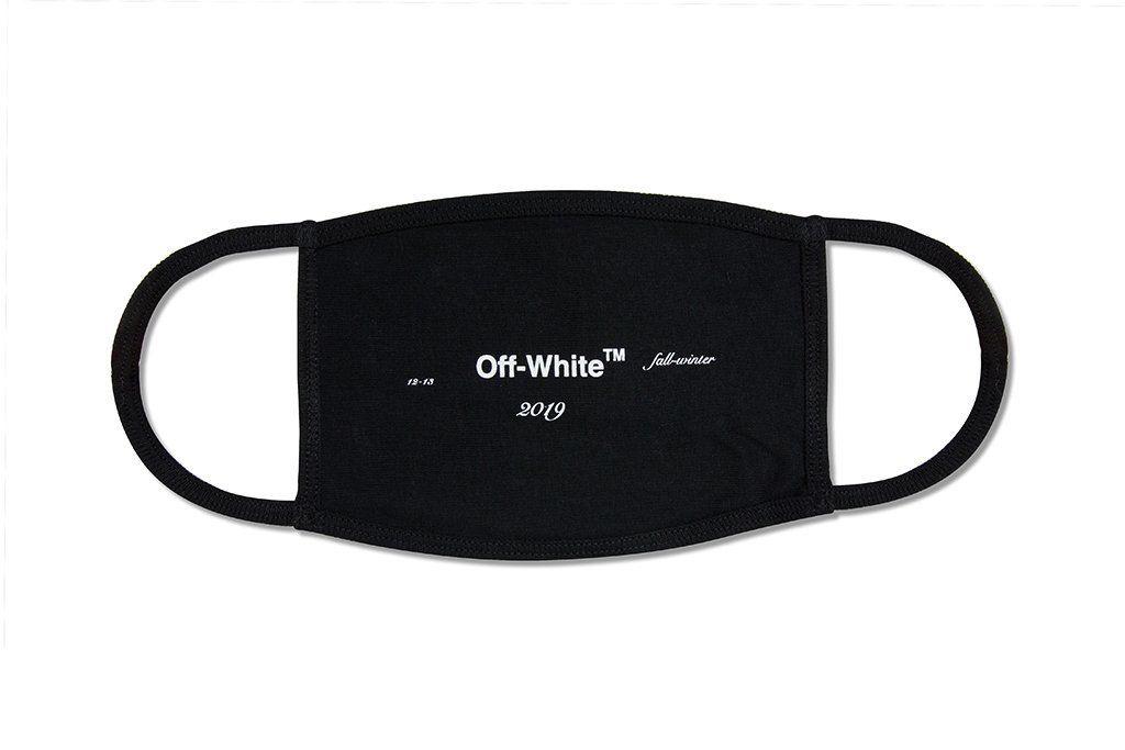 Black Mask Logo - Off-White c/o Virgil Abloh Seasonal Logo Mask - Black/White ...
