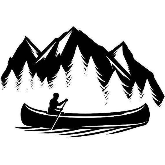 Canoe Logo - Kayak Logo 18 Kayaking Canoe Whitewater River Rafting Ore Row | Etsy