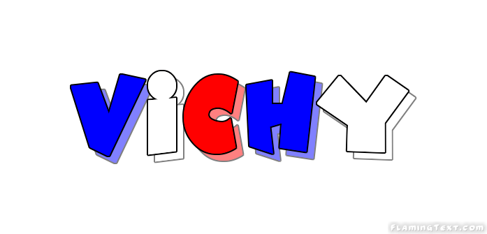 Vichy Logo - France Logo. Free Logo Design Tool from Flaming Text