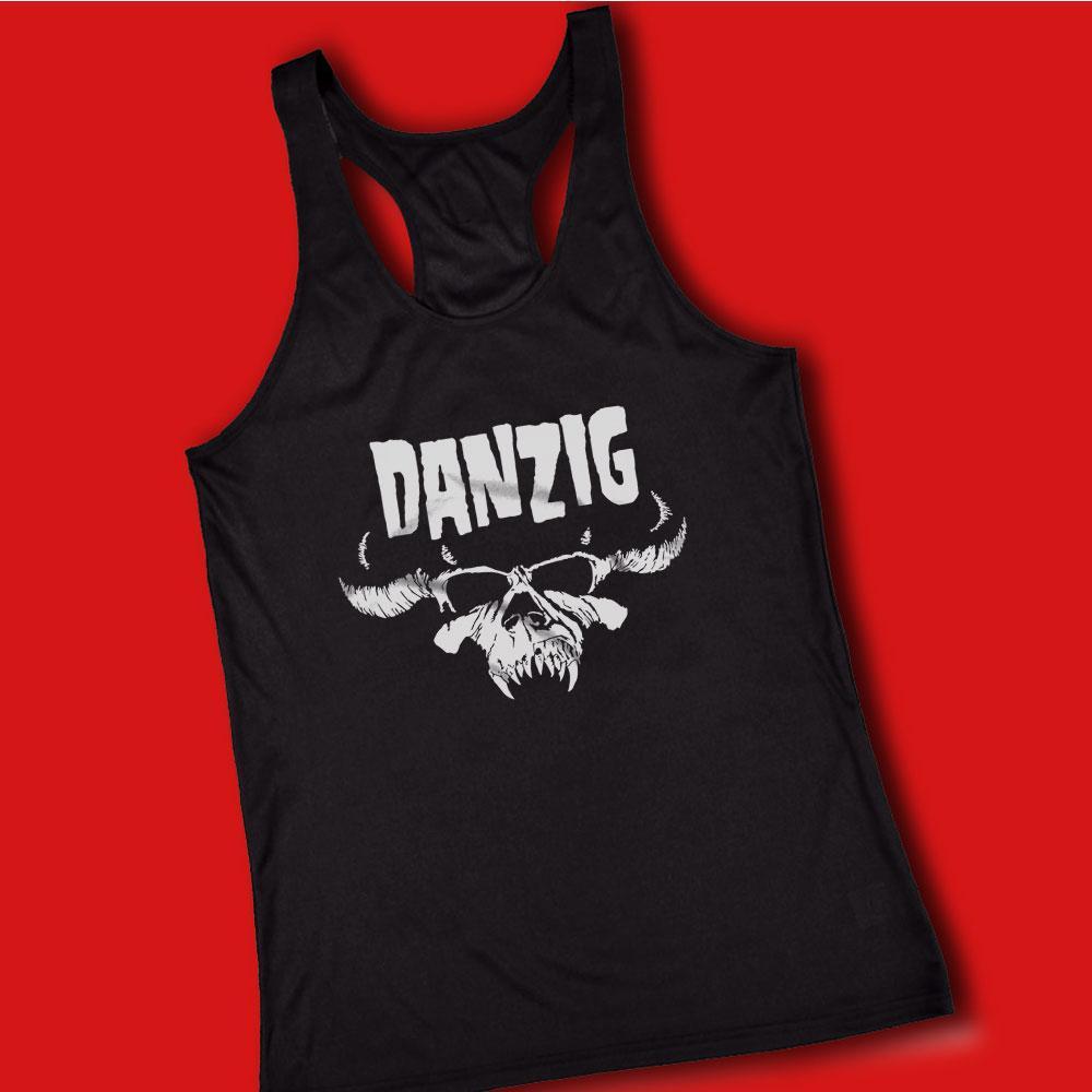 Danzig Logo - DANZIG LOGO damen tank top lady T-shirt Shirt Rock Tee vest