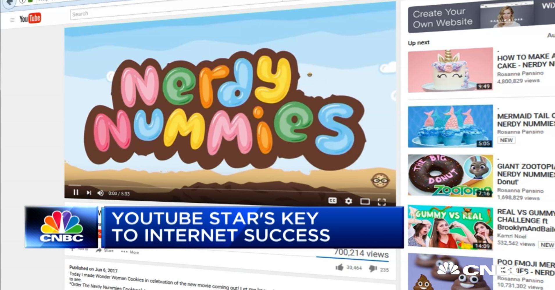 RosannaPansino Logo - Multimillionaire YouTube star Rosanna Pansino turns down sponsorships