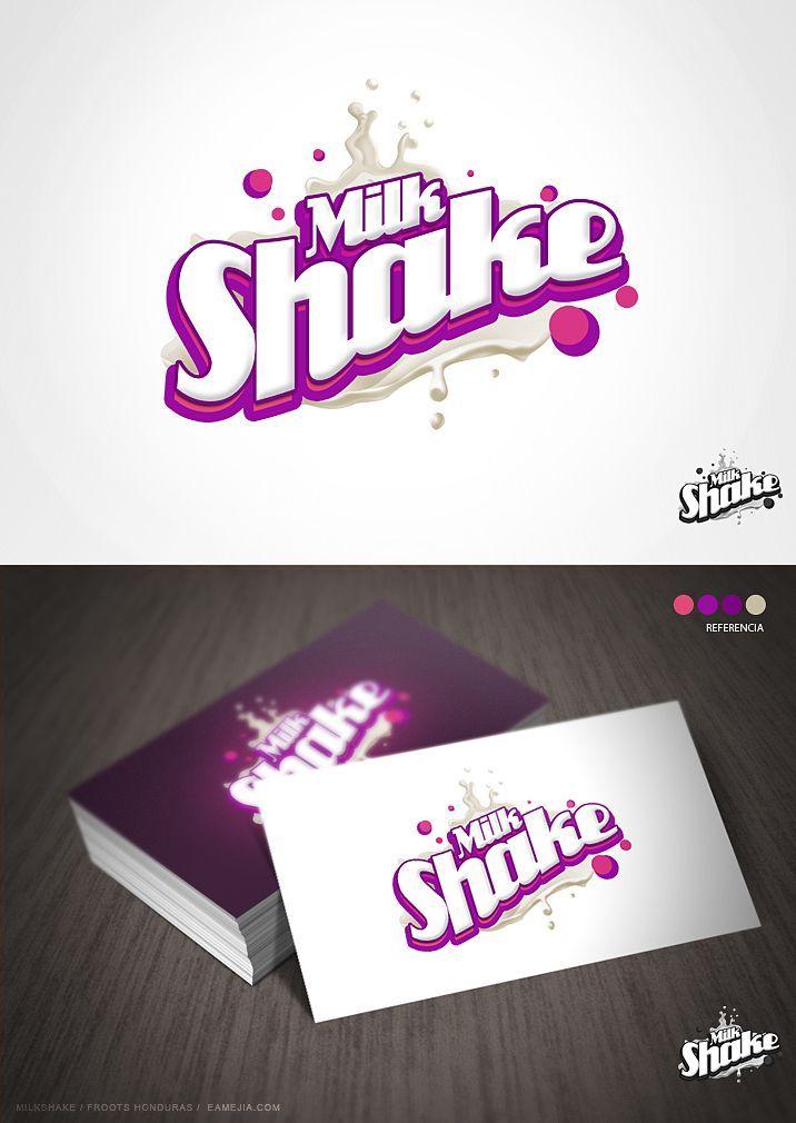 Milkshake Logo - MilkShake Logo by EAMejia. Logo TYPE ONLY. Logos, Logo