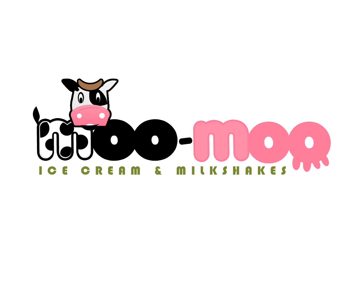 Milkshake Logo - Modern, Playful, Business Logo Design for Moo-Moo's Ice Cream ...