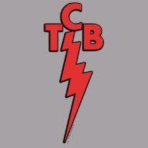 TCB Logo - Elvis Presley Logo T Shirt: Clothing