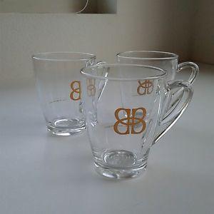 Bailey's Logo - Baileys' Irish Cream Clear Coffee Mugs Set Of 3 Gold Baileys Logo ...