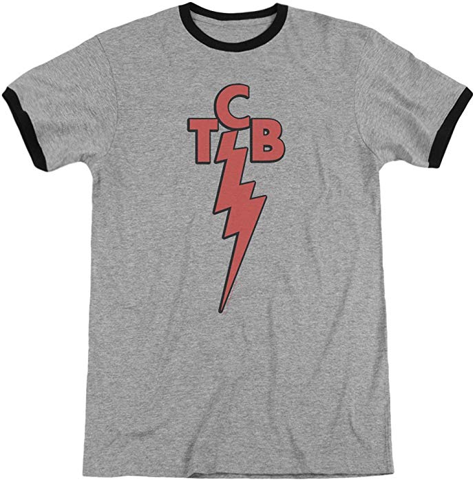 TCB Logo - Elvis Presley Logo Ringer T Shirt