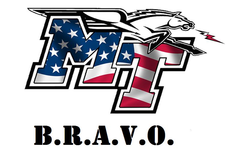 MTSU Logo - B.R.A.V.O. (Blue Raider American Veterans Organization). Middle