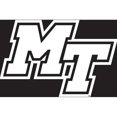 MTSU Logo - MTSU Decal White MT Logo 6