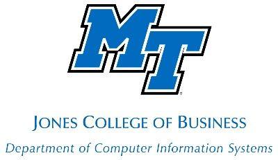 MTSU Logo - Department of Information Systems and Analytics. Middle Tennessee