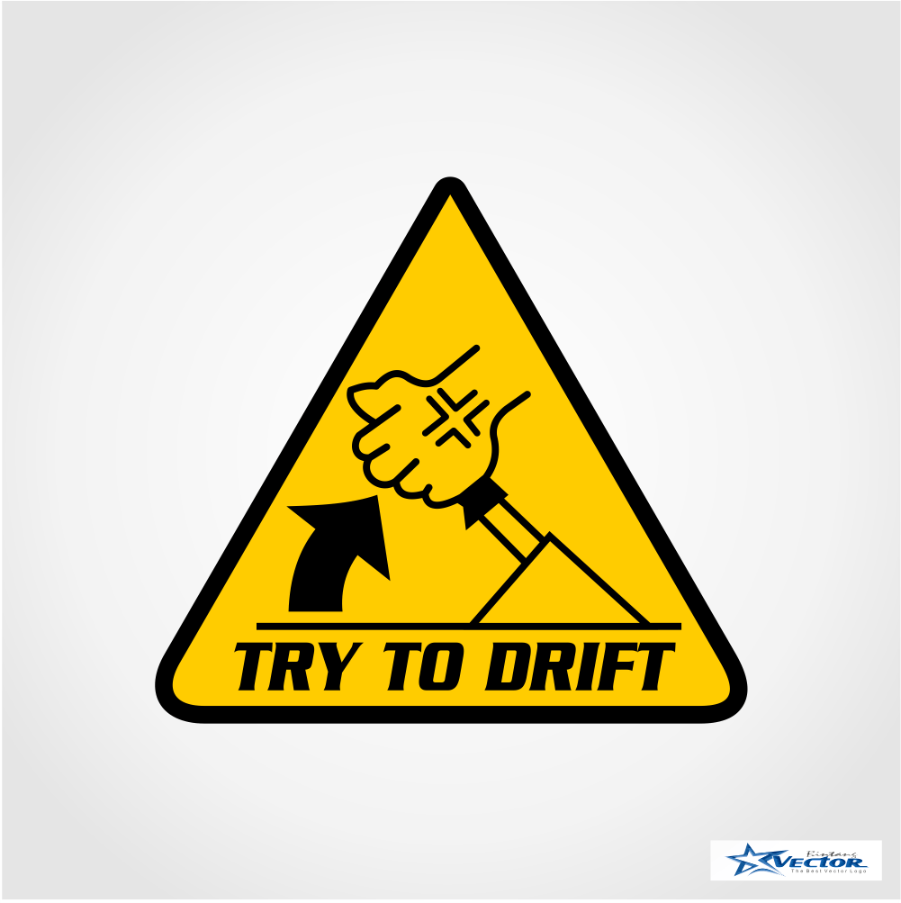 Drift Logo - Try to Drift Logo Vector cdr - BintangVector