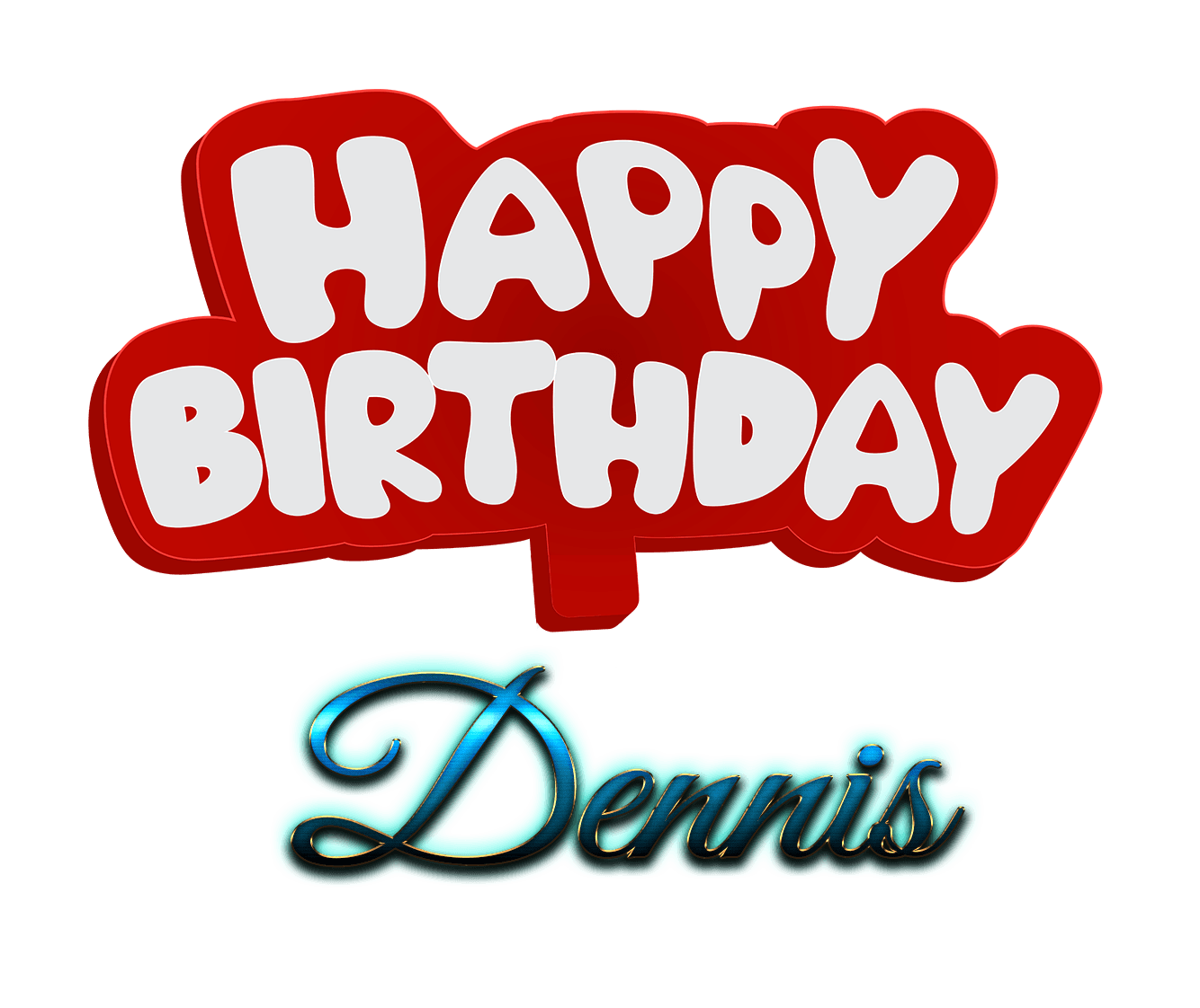 Dennis Logo - Dennis Happy Birthday Name Logo