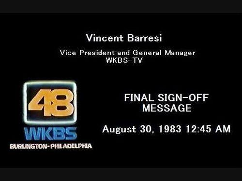 Wkbs Logo - WKBS TV Final Sign Off Message | I stayed up late on August … | Flickr