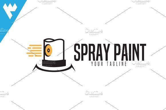 Spray Logo - Spray Paint Logo Logo Templates Creative Market