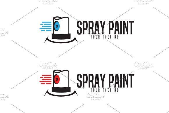 Spray Logo - Spray Paint Logo Logo Templates Creative Market