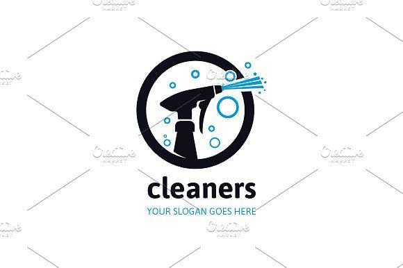 Spray Logo - Cleaning Cleaners Logo Logo Templates Creative Market