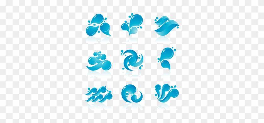 Spray Logo - Pattern Of Cartoon Spray Logo Template - Cartoon Water Droplets ...