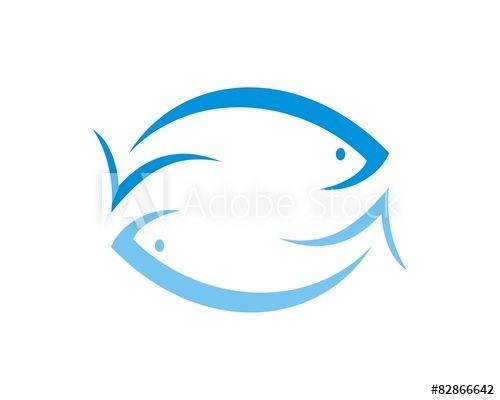 Pisces Logo - Blue Pisces Logo this stock vector and explore similar vectors