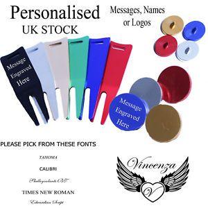 Marker Logo - Personalised Metal Golf Ball Marker & Repair Tool Names & Logo gift ...
