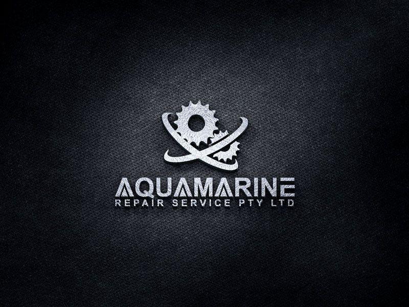 Aquamarine Logo - Logo Design for AQUAMARINE repair service Pty Ltd