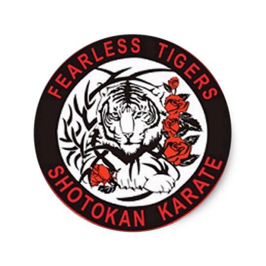 Karate Logo - Fearless Tigers Shotokan Karate Logo Sticker | Zazzle.co.uk