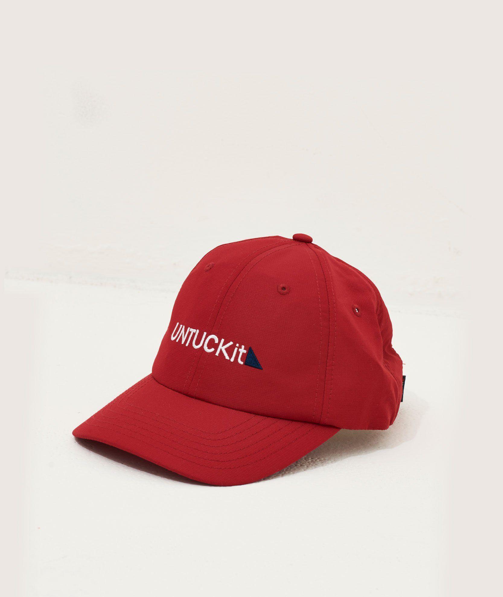 UNTUCKit Logo - Performance Logo Hat Red Performance Logo Hat | UNTUCKit