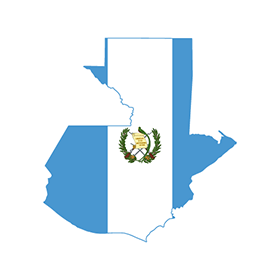 Guatemala Logo - Flag map of Guatemala logo vector