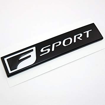 Marker Logo - Lexus Matte Black F Sport Logo Metal Badge Trunk Marker Emblem Decal
