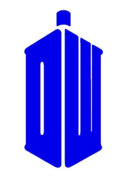 TARDIS Logo - Doctor Who DW Tardis Logo Car Sticker 200mm