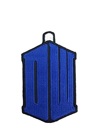 TARDIS Logo - Doctor Who DW Tardis Logo 2 1 8 Wide Embroidered Patch