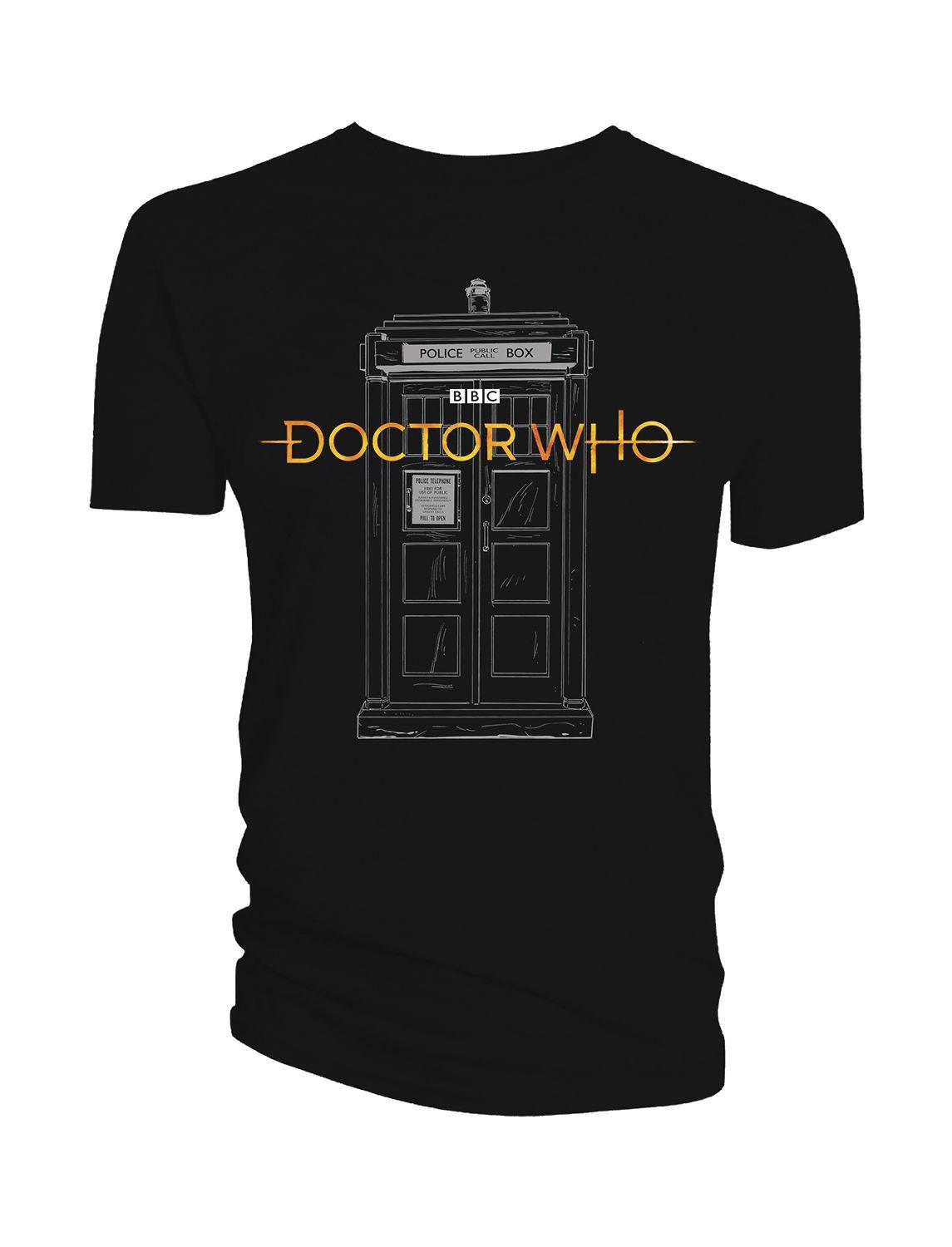 TARDIS Logo - AUG183412 - DOCTOR WHO 13TH DOCTOR TARDIS LOGO T/S XL - Previews World