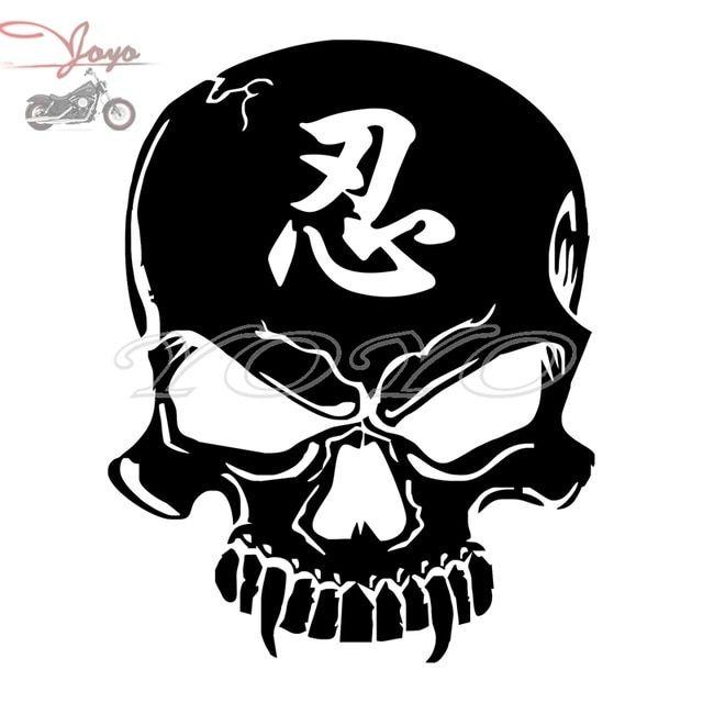 ZX6R Logo - Chinese logo skull adhesive sticker decal fairing stickers for Ninja