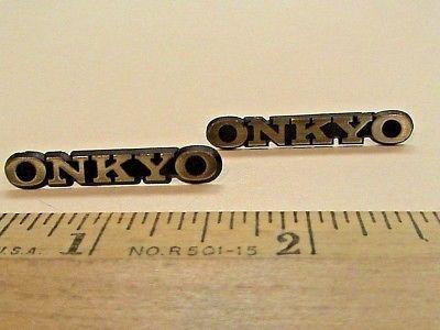 Onkyo Logo - LOT OF (2) Onkyo THX Audio Speaker Badge Tag Logo Emblem ID'S ...