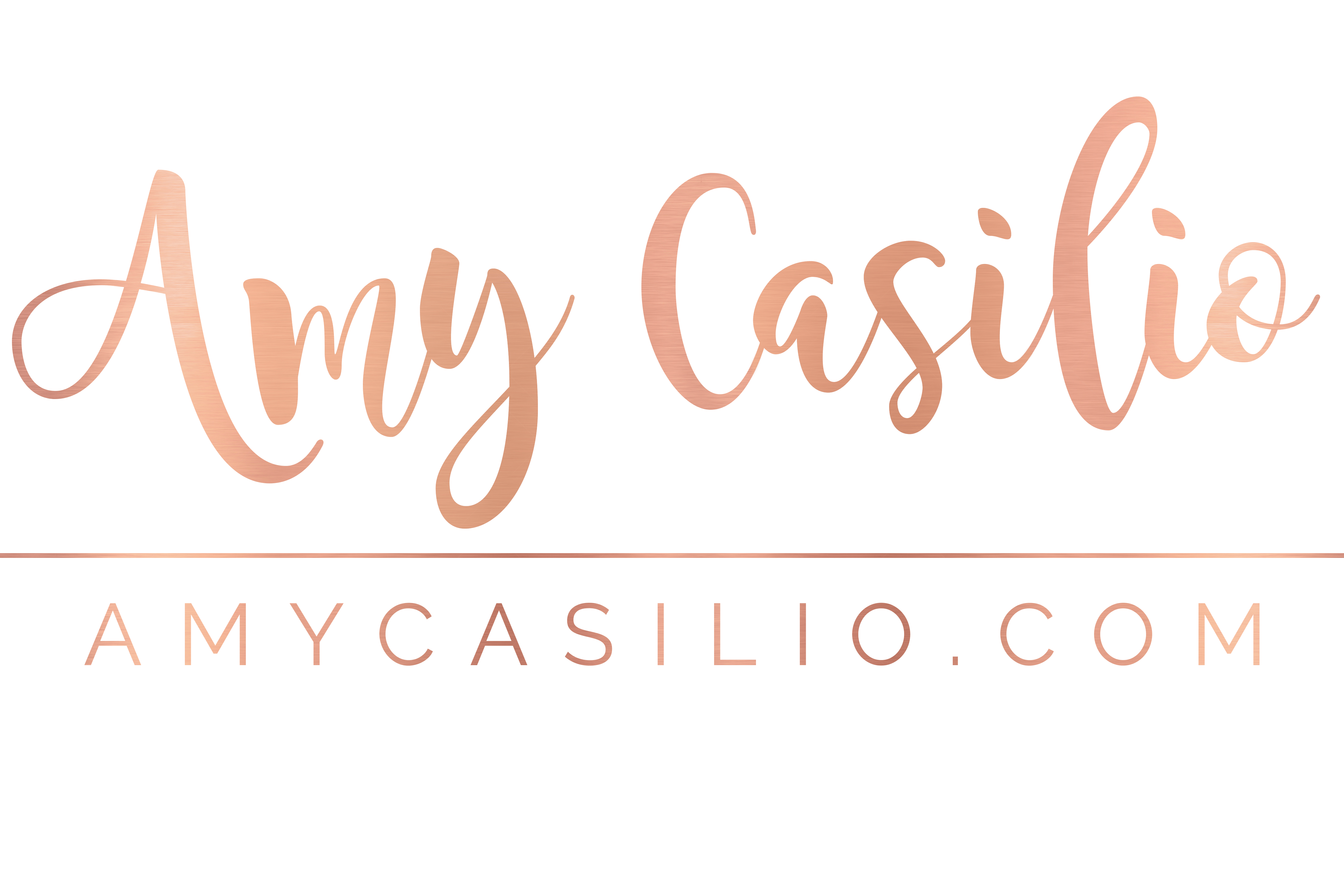 Amy Logo - casilio-rose-gold-logo