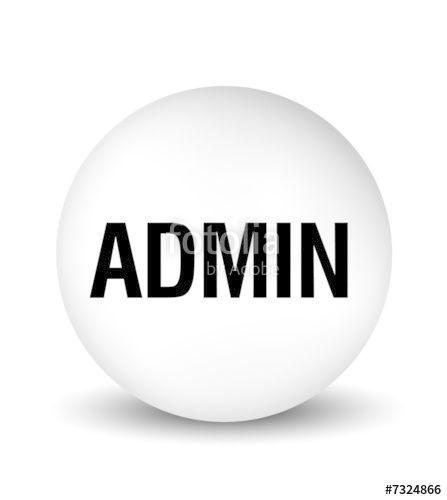 Admin Logo - Admin Icon - white