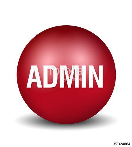 Admin Logo - Admin Icon - red